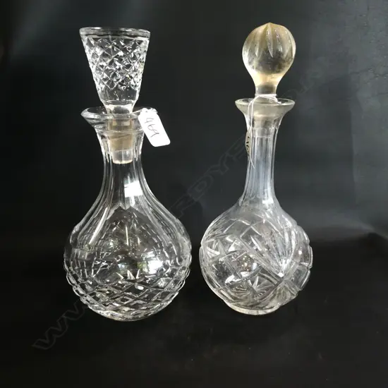 2 CRYSTAL DECANTERS