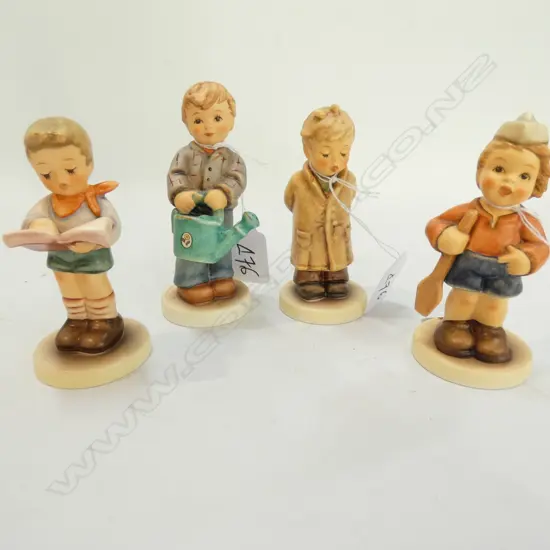 4 HUMMEL ALWAYS GROWING 2371--FIRST MATE 2148B, TOO SHY TO SING 845--HONOR STUDENT 2087/B