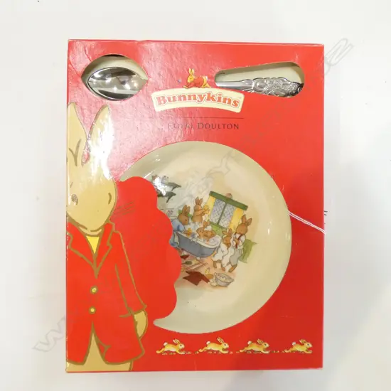ROYAL DOULTON BUNNYKINS -PLATE & SPOON