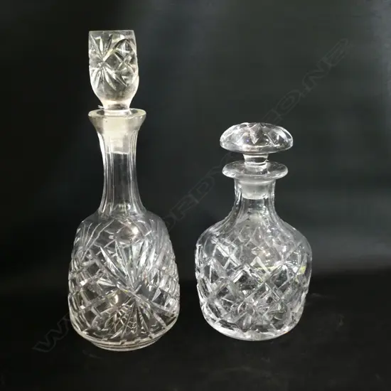 2 CRYSTAL DECANTERS