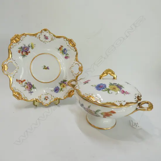 KAISER LIDDED TUREEN ON SAUCER