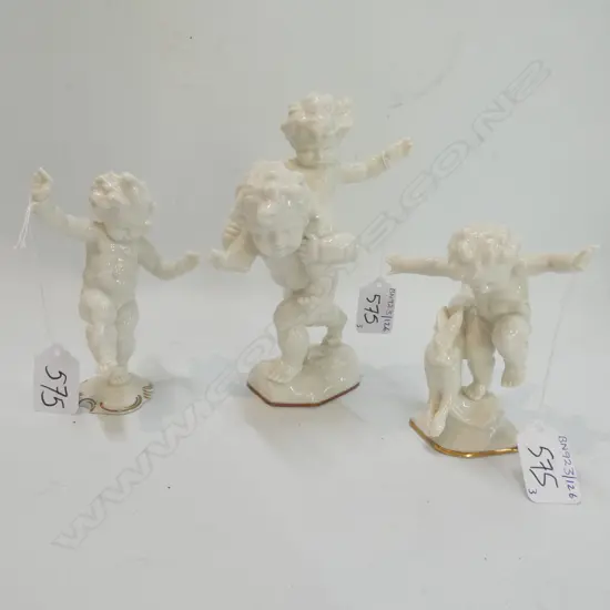 3 HUTSCENREYTHER PUTTI FIGURES