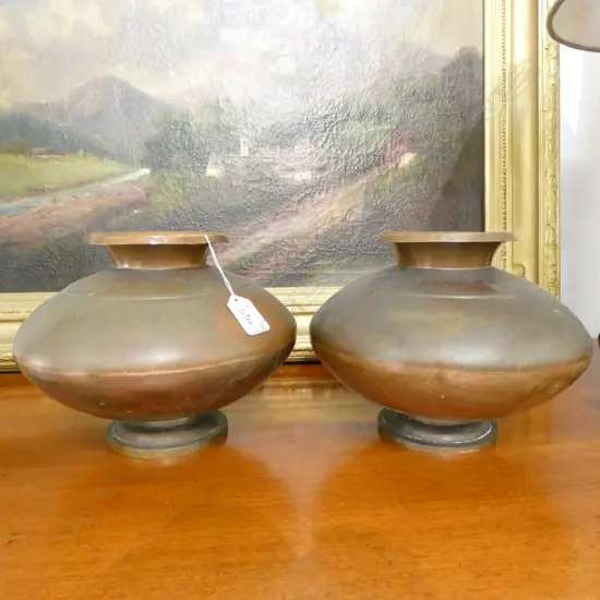 PR INDIAN TEMPLE JARS 220MM DIA