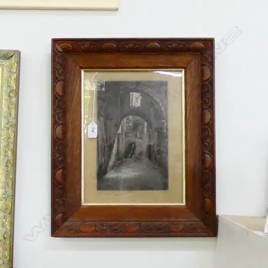 I. R. DAKIN (nee Stichbury)  FRENCH STREET PASTEL