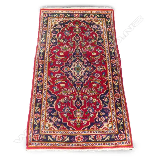 SM PERSIAN HANDKNOTTED RUG, 1320 X 700MM