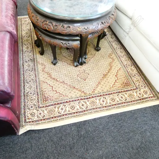 MACHINE WOVEN CREAM RUG 120 X 160 CM