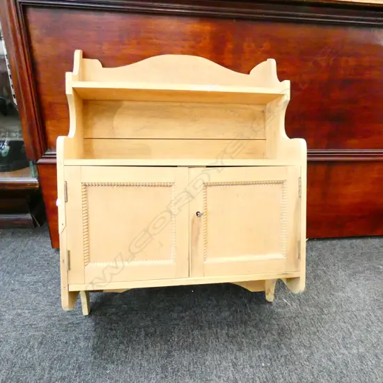 SMALL WOODEN WALL CUPBOARD W. 500MM