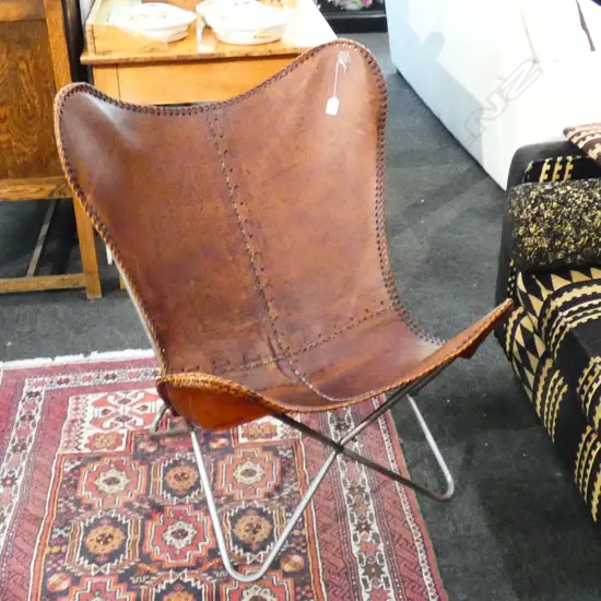 LEATHER UPHOLSTERED CHAIR
