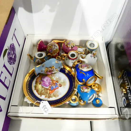 12 ASST MINIATURE LIMOGES ORNAMENTS