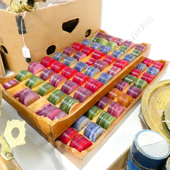 2 TRAYS CASINO GAMBLING TOKENS