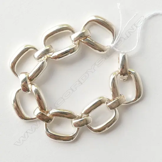 SILVER OROTON STYLE BRACELET 35.6 GMS
