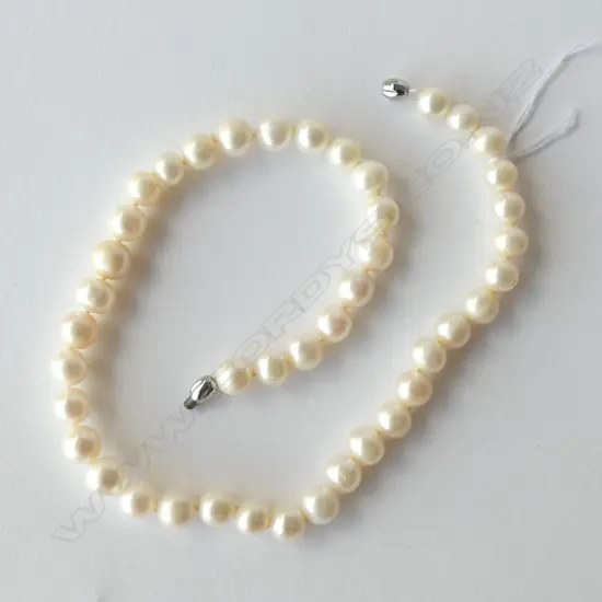 CREAM PEARL SINGLE STRAND NECKLACE