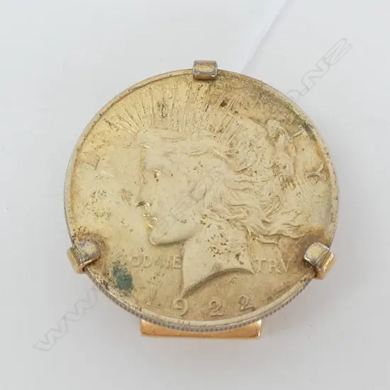 USA 1922 SILVER DOLLAR MONEY CLIP