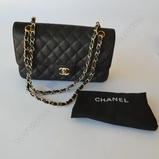 CHANEL BAG WITH DUSTBAG AND PAPERS L. 260MM POSSIBLY A COPY
