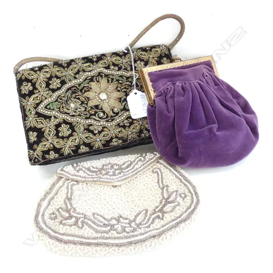 3 VINTAGE PURSES 