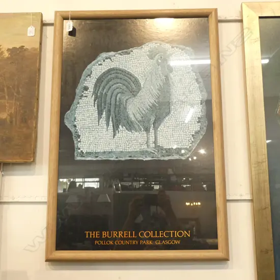 BURRELL COLLECTION ROOSTER PRINT 815 X 550MM
