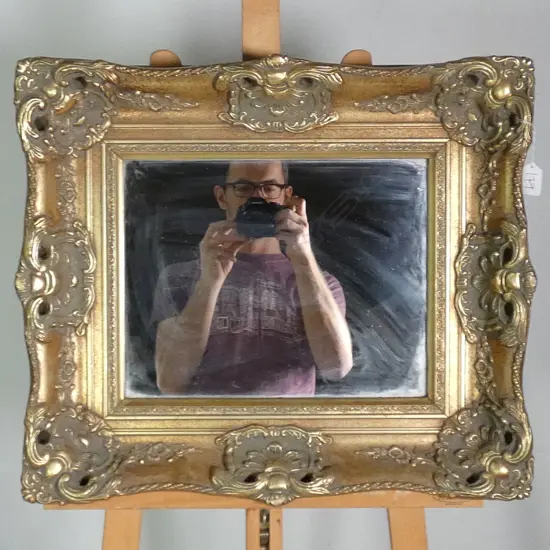 ORNATE GILT FRAMED MIRROR H 490 M