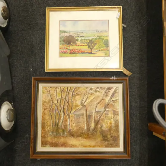 ROSE LELLER W/COLOUR SYDNEY + I HUGHS OIL 550 X 450 MM