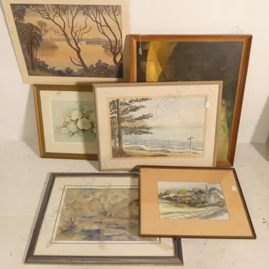 5 ASST W/COLOURS LANDSCAPE /STILL LIFE VARIOUS SIZES