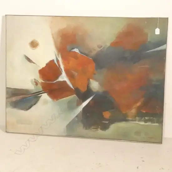 RUTH GILLAR OIL ON CANVAS ABSTRACT 760 X 1010 MM