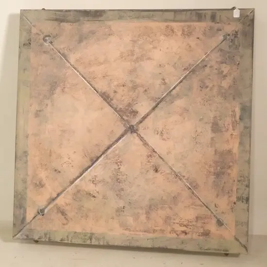 ARTIST UNKNOWN ACRYLIC ON CANVAS 1000 X 1000 MM 