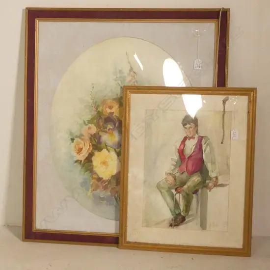 2 W/COLOURS STILL LIFE + PORTRAIT H 820 MM 