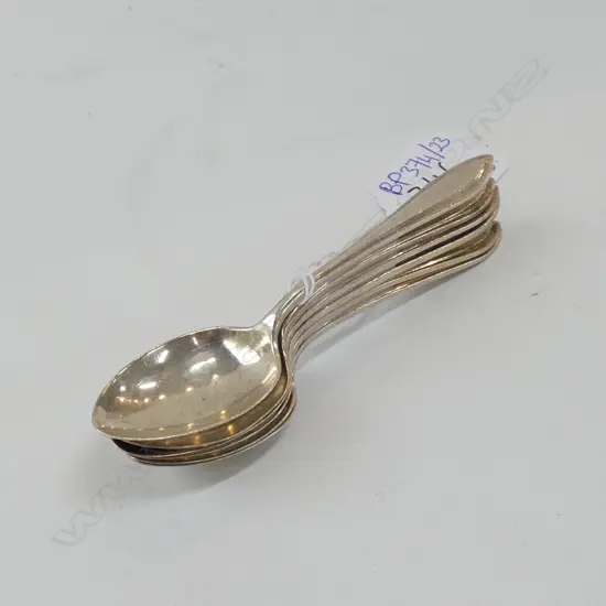 6 STG SILVER SPOONS BIRMINGHAM 1945