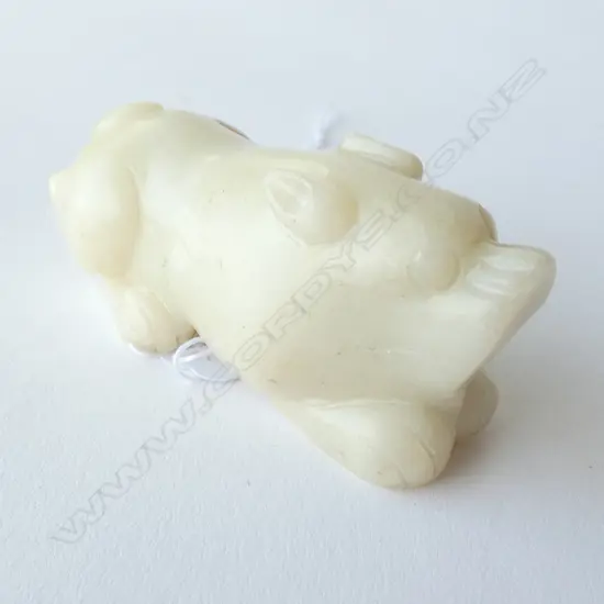 CHINESE 'MUTTONFAT' JADE BOAR L.70MM