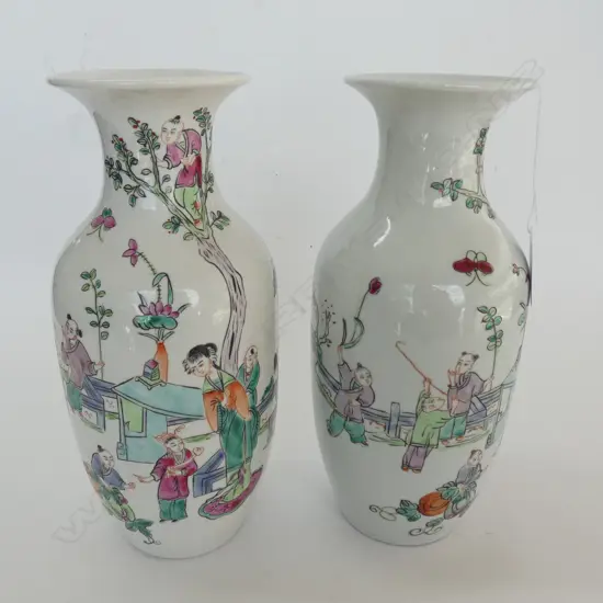 PR ORIENTAL VASES H. 230MM 