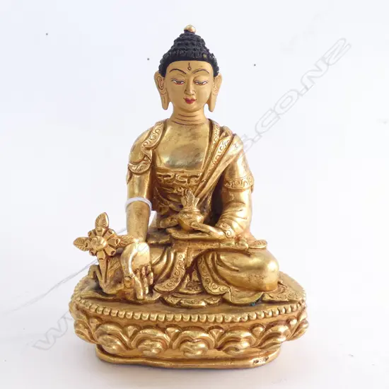 SEATED GILT THAI BUDDHA  - BLESSED BY THE DALAI LAMA