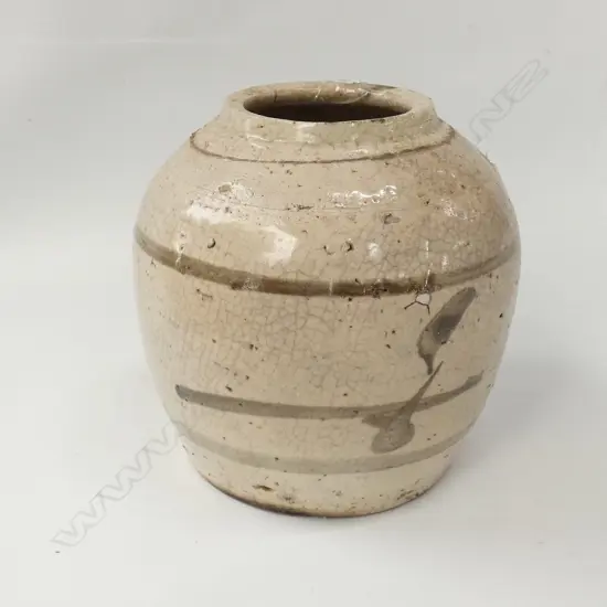 CHINESE PROVINCAL GINGER JAR H 130 MM
