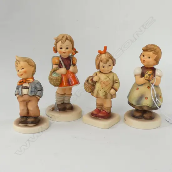 4 X HUMMEL--SCHOOL GIRL 81 2/0--FOR MOTHER 257 2/0, SCAMP 553--FROM THE HEART 761