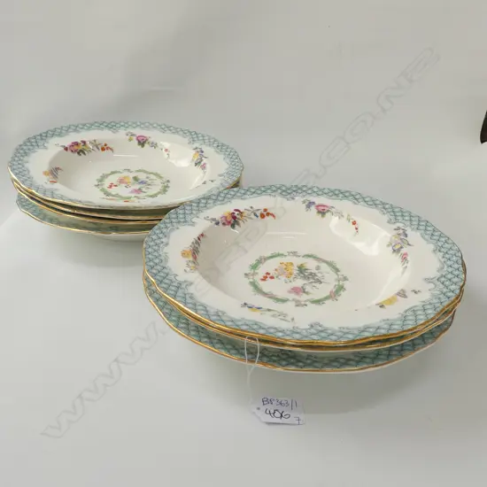 7 FELSPAR PORCELAIN PLATES 265MM DIA