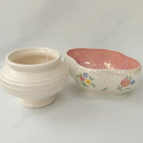 MALING BOWL L. 240MM AND LURALINE USA VASE H. 130MM