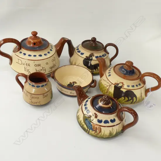 3 PCES BLACK ROOSTER TORQUAY + 2 OTHER