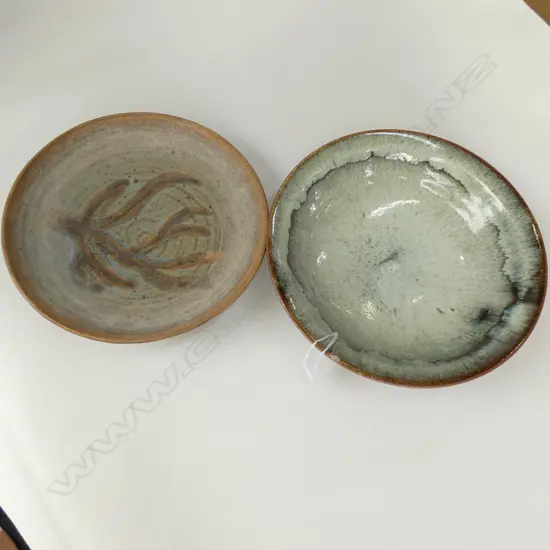 LEN CASTLE BOWL (CHIPPED) + 1 OTHER 250MM DIA