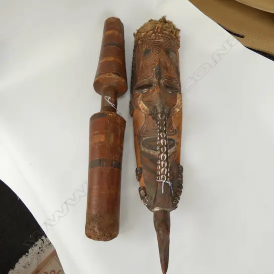 P.N.G SEPIK RIVER MASK L 620 MM + ONE OTHER ITEM