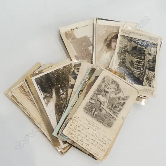 APPROX. 65 VINTAGE WORLD POSTCARDS