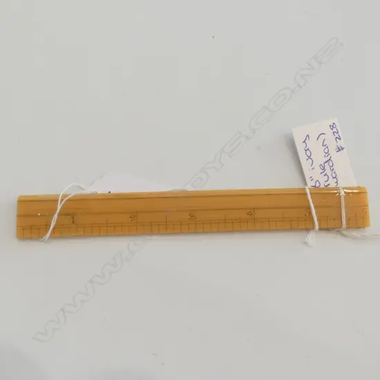 SIMULATED IVORY 6" RULE