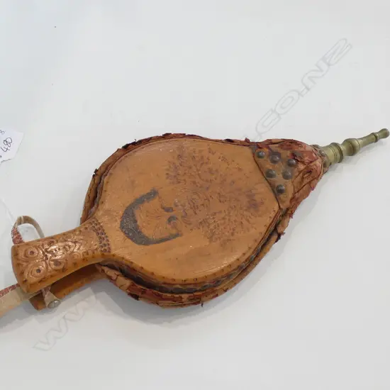 OLD POKER WORK BELLOWS 'MAORI CHIEF NZ' ...