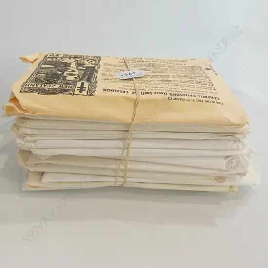 COLLECTION OF 14 CAMPBELL PATERSON LOOSE LEAF NZ STAMPS CATALOGUES