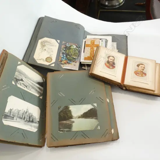 2 VICTORIAN POST CARD ALBUMS NZ INTEREST + ALBUM