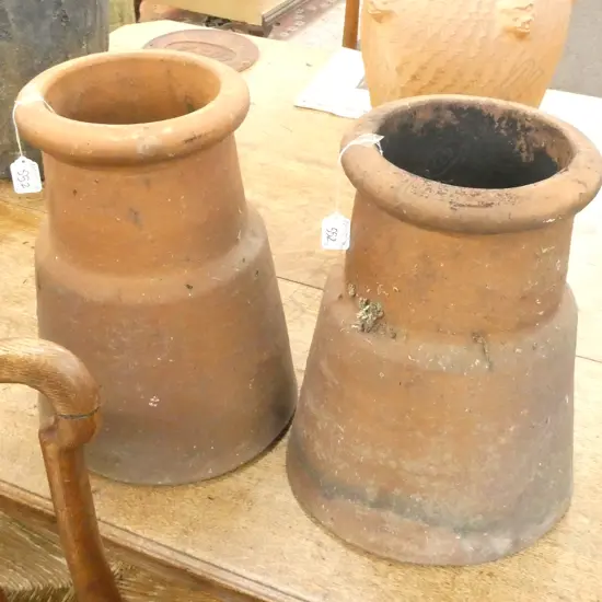 PR OLD TERRACOTTA CHIMNEY POTS