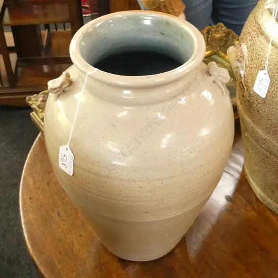 LARGE NZ POTTERY BRUCE MARTIN FLOOR VASE, H. 345MM
