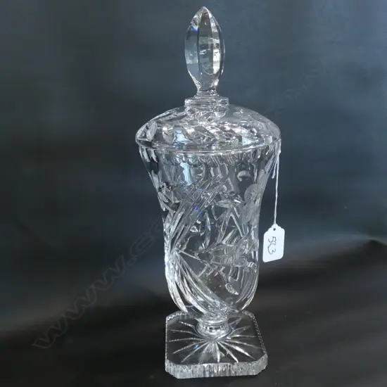 LARGE CRYSTAL CELERY VASE
