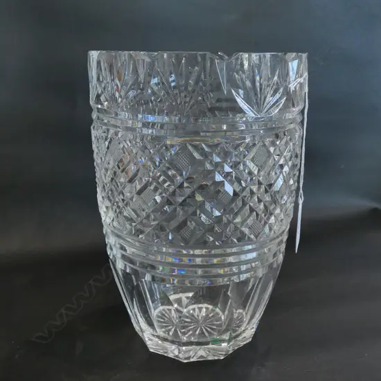 LARGE CRYSTAL VASE
