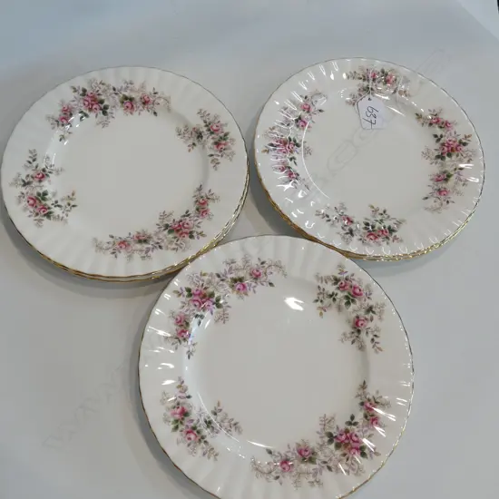 6 X ROYAL ALBERT LAVENDER ROSE 20CM SALAD PLATES