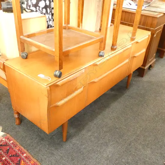 MID CENTURY STYLE SCANDINAVIAN DESIGN 6 DRAWER LOWBOY DRESSER L. 1425MM