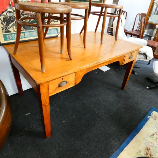 KAURI DESK WITH 2 DRAWERS W. 1520MM X D. 910MM