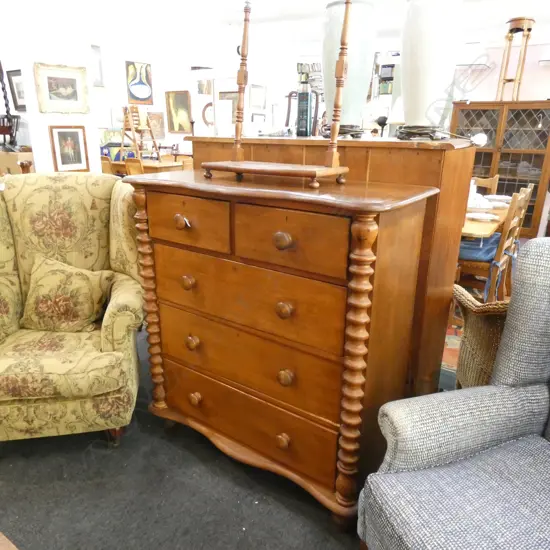 KAURI COLONIAL 5 DRAWER CHEST